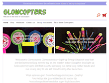 Tablet Screenshot of glowcopters.com